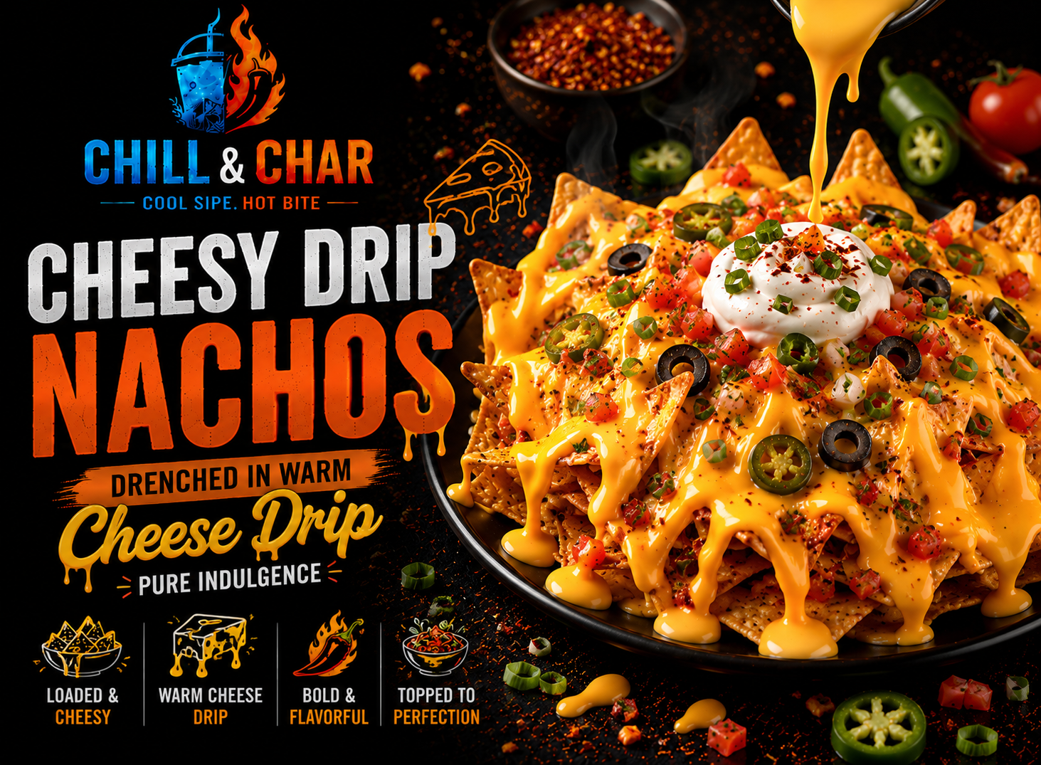 Cheesy Drip Nachos